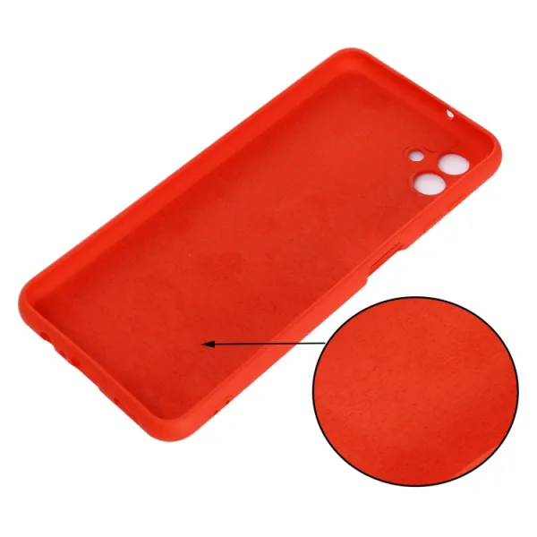 RUBBER Ochranný kryt pre Samsung Galaxy M13 5G červený