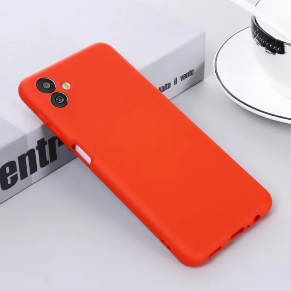 RUBBER Ochranný kryt pre Samsung Galaxy M13 5G červený