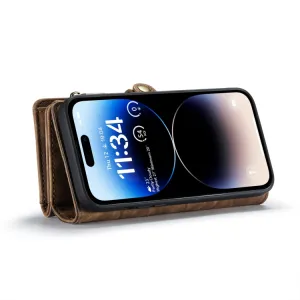 WALLET Ochranný kryt s peňaženkou 2v1 pre Apple iPhone 14 Pro Max hnedý