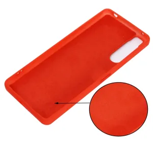 RUBBER Ochranný kryt pre Sony Xperia 5 IV červený