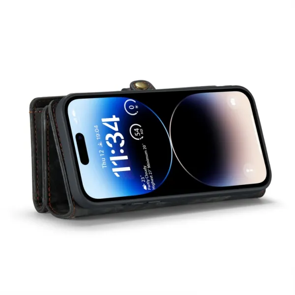 WALLET Ochranný kryt s peňaženkou 2v1 pre Apple iPhone 14 Pro Max čierny