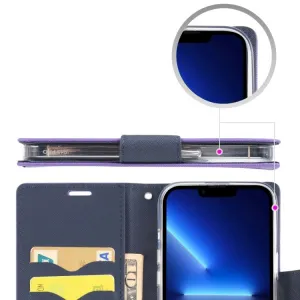 MERCURY FANCY Peňaženkový obal Apple iPhone 14 Plus modrý