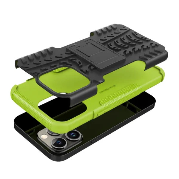 STAND Extra odolný obal Apple iPhone 14 Pro Max zelený