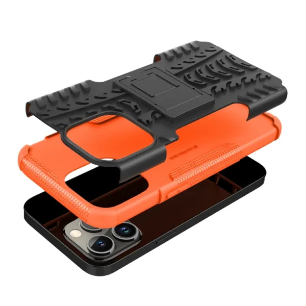 STAND Extra odolný obal Apple iPhone 14 Pro Max oranžový