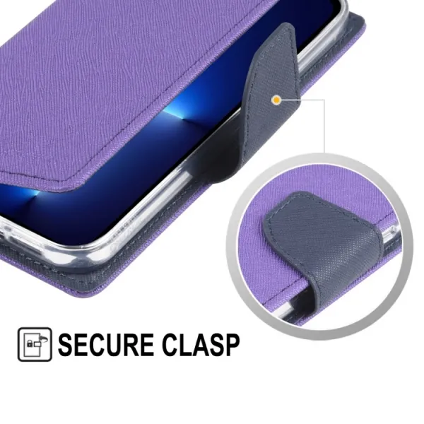 MERCURY FANCY Peňaženkový obal Apple iPhone 14 Plus modrý