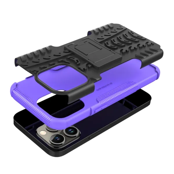STAND Extra odolný obal Apple iPhone 14 Pro fialový