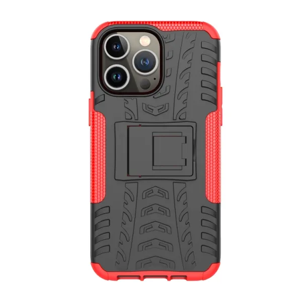 STAND Extra odolný obal Apple iPhone 14 Pro Max červený