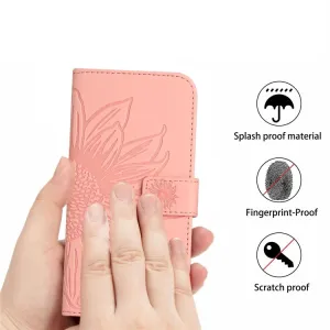 ART SUNFLOWER Peňaženkové puzdro s remienkom Sony Xperia 10 IV 5G ružový