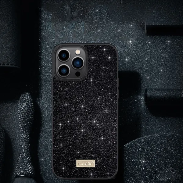 SULADA Trblietavý ochranný kryt Apple iPhone 14 Pro Max bronzový