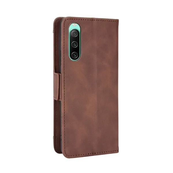 SLOT Peňaženkový obal pre Sony Xperia 10 IV 5G hnedý