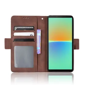 SLOT Peňaženkový obal pre Sony Xperia 10 IV 5G hnedý