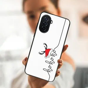 MY ART Kryt s vianočným dizajnom Huawei nova Y70 HOHOHO (073)