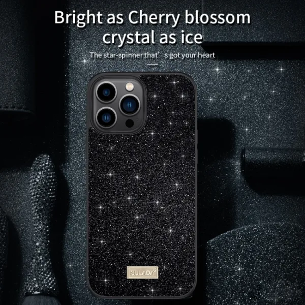 SULADA Trblietavý ochranný kryt Apple iPhone 14 bronzový