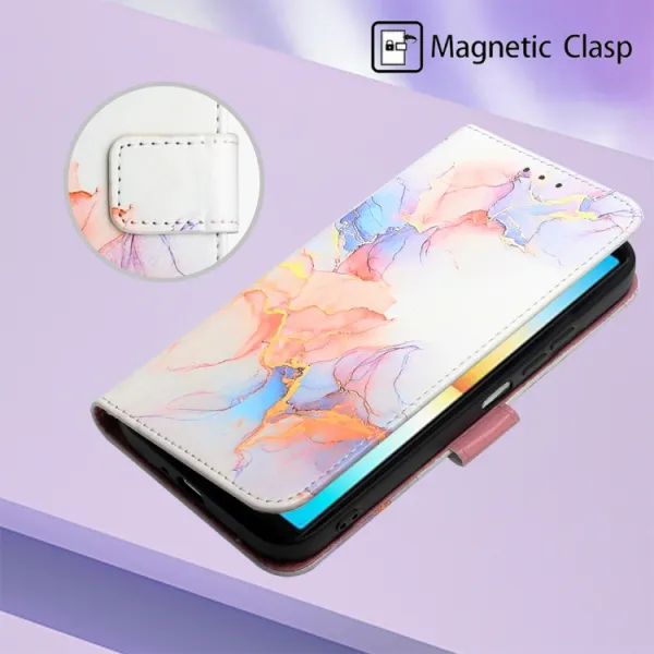 ART MARBLE Peňaženkový kryt Sony Xperia 10 IV 5G WHITE ORANGE