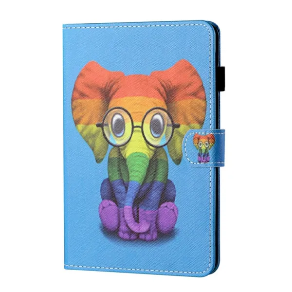 ART Zaklápací obal Apple iPad (A16) 2025 / iPad 2022 COLORFUL ELEPHANT