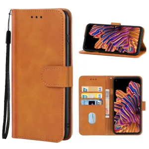 SMOOTH Peňaženkové puzdro pre Samsung Galaxy Xcover Pro hnedé