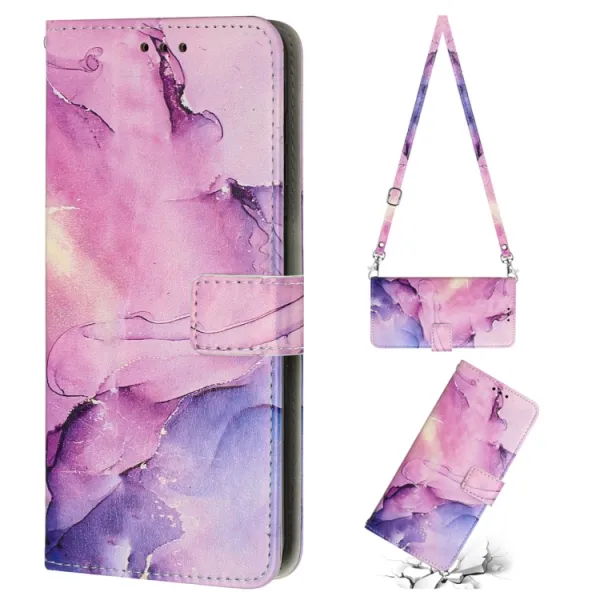 ART MARBLE Peňaženkový kryt s remienkom Xiaomi 13 PURPLE
