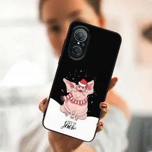 MY ART Kryt s vianočným dizajnom Huawei nova 9 SE LET IT SNOW (075)