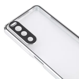 Magnetický kryt 360 pre Sony Xperia 5 IV strieborný