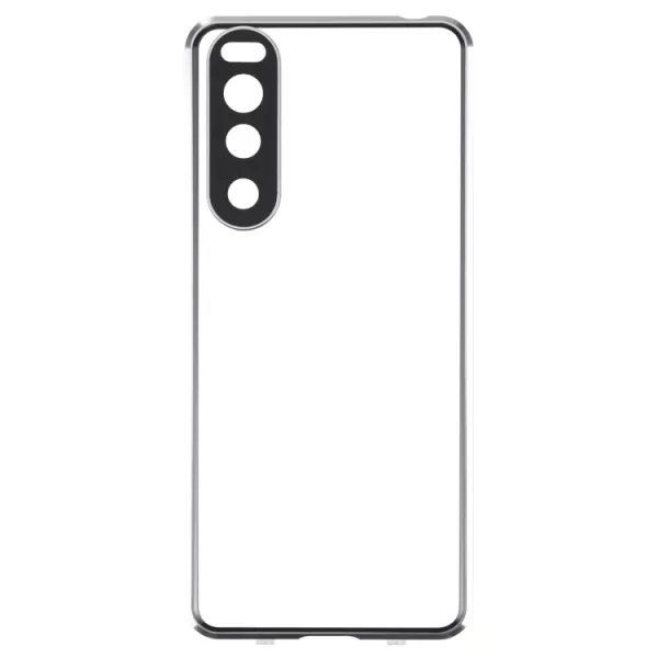 Magnetický kryt 360 pre Sony Xperia 5 IV strieborný