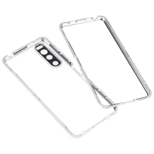 Magnetický kryt 360 pre Sony Xperia 5 IV strieborný