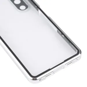 Magnetický kryt 360 pre Sony Xperia 5 IV strieborný