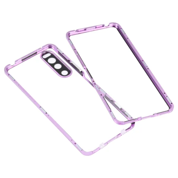 Magnetický kryt 360 pre Sony Xperia 5 IV fialový