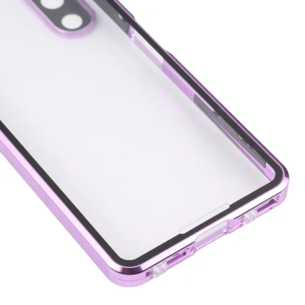 Magnetický kryt 360 pre Sony Xperia 5 IV fialový