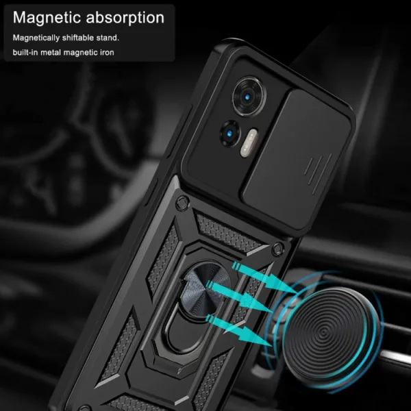 RING CAMERA Kryt s držiakom pre Motorola Edge 30 Neo ružový
