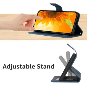 ART SUNFLOWER Peňaženkové puzdro s remienkom Google Pixel 7 Pro modrý