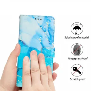 ART MARBLE Peňaženkový kryt Infinix Hot 11S BLUE
