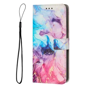 ART MARBLE Peňaženkový kryt Infinix Hot 11S BLUE PURPLE