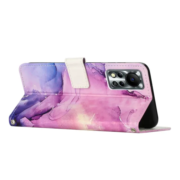 ART MARBLE Peňaženkový kryt Infinix Hot 11S PURPLE