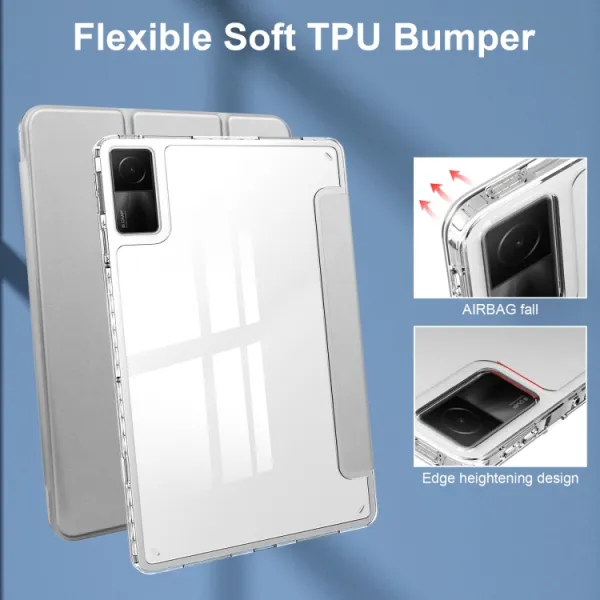CRYSTAL Zaklápacie puzdro Xiaomi Redmi Pad šedé