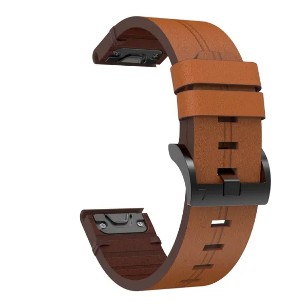 LEATHER Kožený remienok Garmin Fenix 7 / 7 Solar / 7 Sapphire hnedý