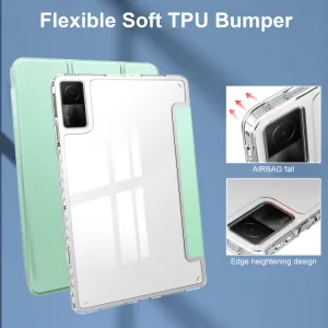CRYSTAL Zaklápacie puzdro Xiaomi Redmi Pad svetlozelené