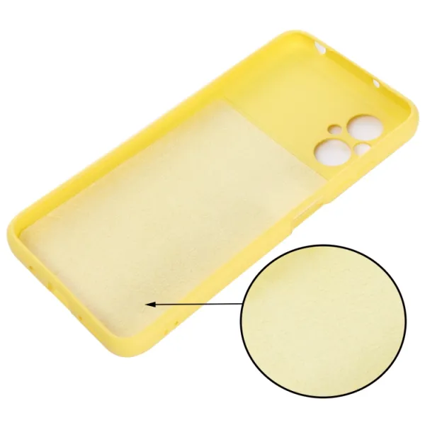 RUBBER Ochranný kryt pre Xiaomi Poco M5 žltý