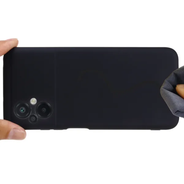 RUBBER Ochranný kryt pre Xiaomi Poco M5 čierny