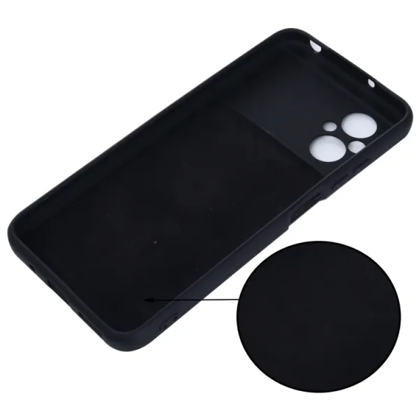 RUBBER Ochranný kryt pre Xiaomi Poco M5 čierny