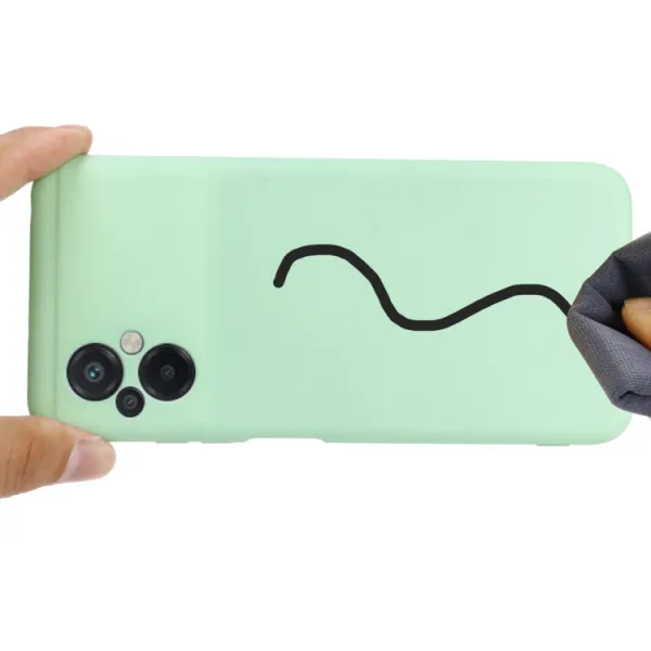RUBBER Ochranný kryt pre Xiaomi Poco M5 zelený