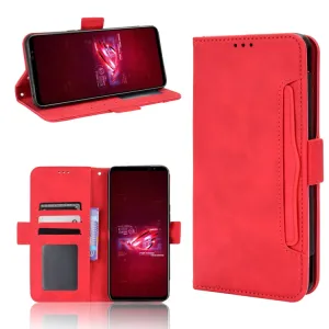 SLOT Peňaženkový obal pre Asus Rog Phone 6 / Rog Phone 6 Pro červený