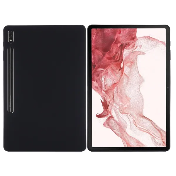 RUBBER Ochranný kryt pre Samsung Galaxy Tab S8+ / S7+ / S7 FE čierny