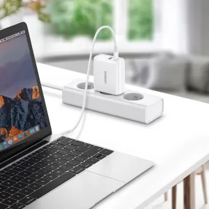 Ugreen CD170 sieťová nabíjačka USB-C / USB QC 4.0 PD 36W , biela (60468 CD170)
