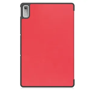 LEATHER Zaklápací obal pre Lenovo Tab P11 Gen 2 červený