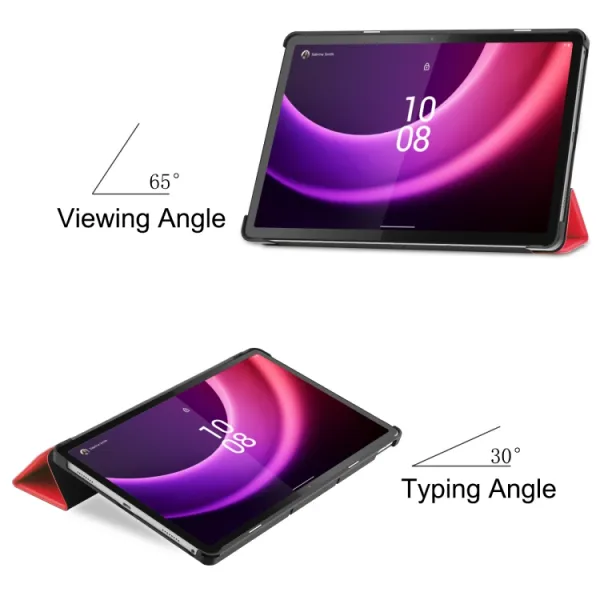 LEATHER Zaklápací obal pre Lenovo Tab P11 Gen 2 červený