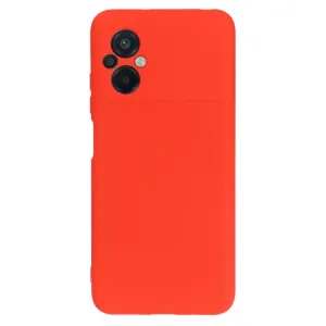 RUBBER Ochranný kryt pre Xiaomi Poco M5 červený