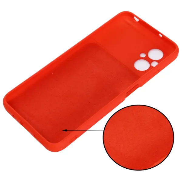 RUBBER Ochranný kryt pre Xiaomi Poco M5 červený