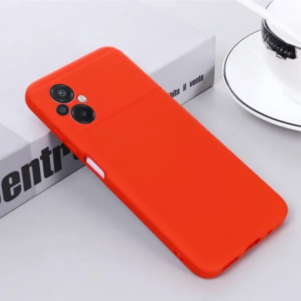 RUBBER Ochranný kryt pre Xiaomi Poco M5 červený