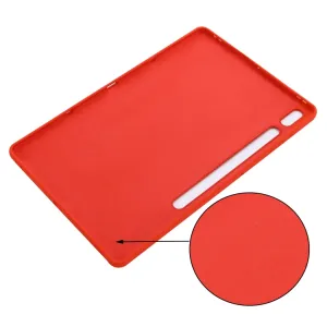 RUBBER Ochranný kryt pre Samsung Galaxy Tab S8+ / S7+ / S7 FE červený
