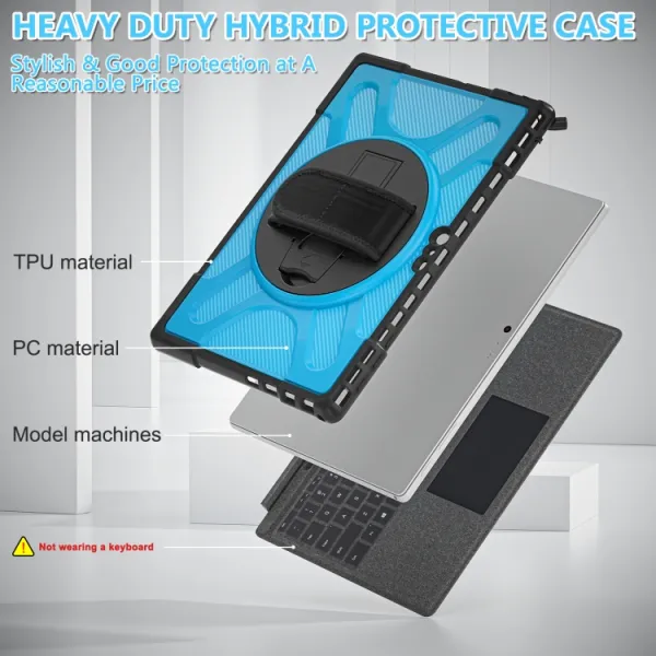 STANDING ULTRA Odolný Kryt MicroSoft Surface Pro 4 / 5 / 6 / 7 modrý
